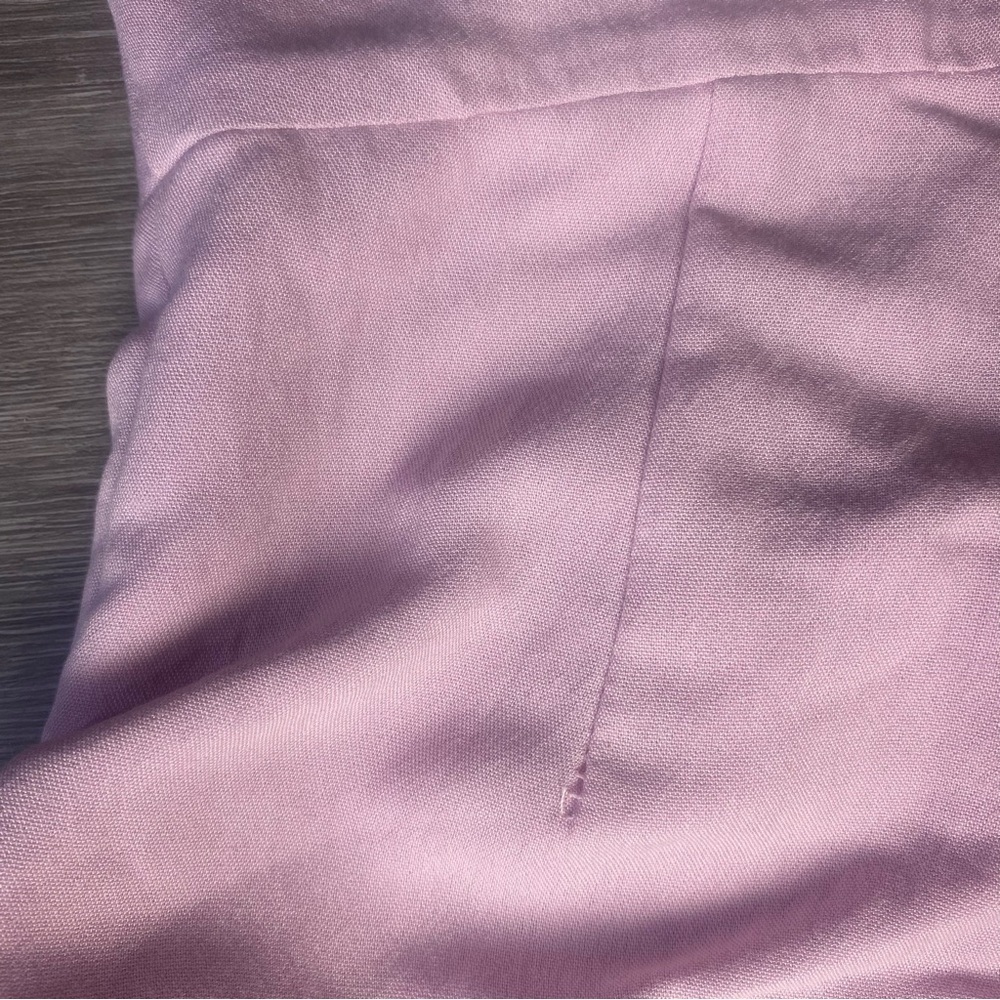 Lavender Satin Flutter Sleeve Robe - Picture 10 of 11